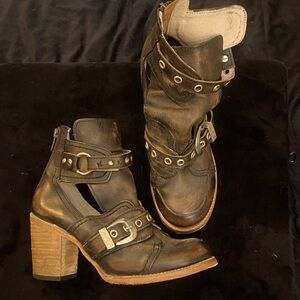 Freebird Sonoma women’s size 8 brown leather booties.